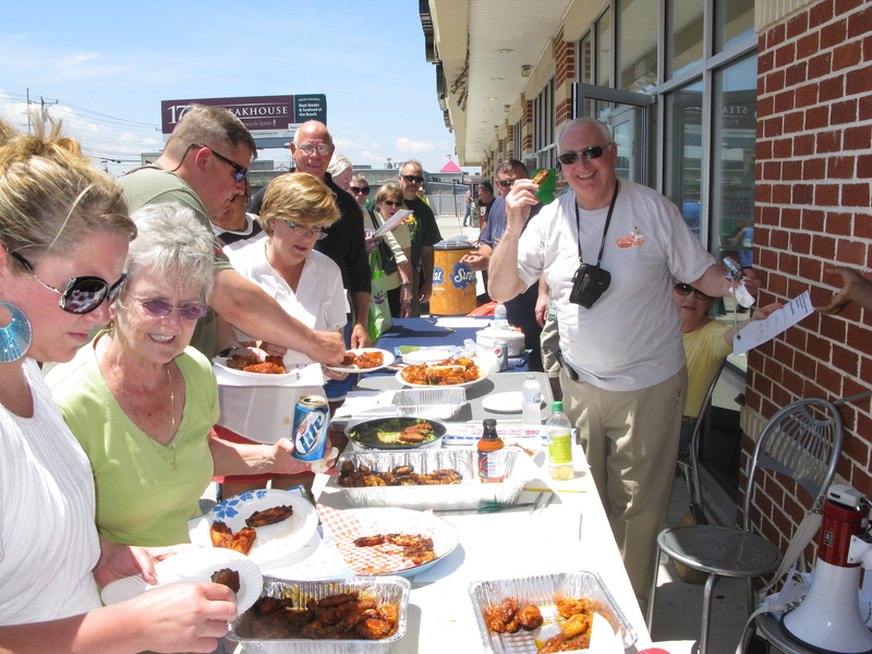 Event co-host Roger Marino of Mountaire Farms greets hundreds of guests as they sample wings, ranging from traditional to the some of the spiciest and most unique chicken wings offered by chefs, restaurants, individual competitors and the creators of sauces known throughout the world. PHOTOS BY SUBMITTED